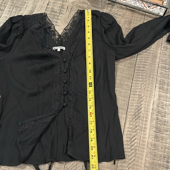 Reformation Nadene Top in black size 6 NWT - Picture 11 of 11